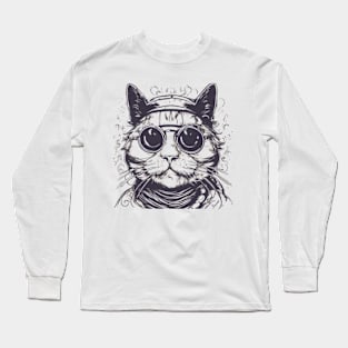 Mr dr cool cat in the house Long Sleeve T-Shirt